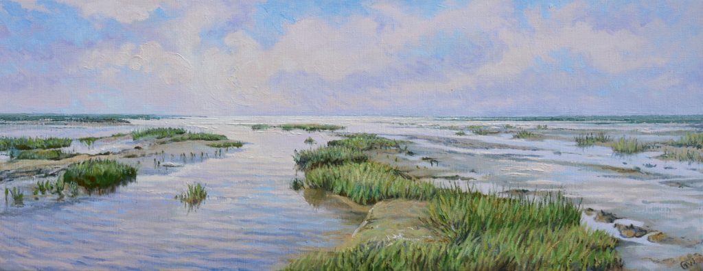 Geert De Weerd Kwelder 35 X 90 Cm Olieverf Op Doek 1024x396